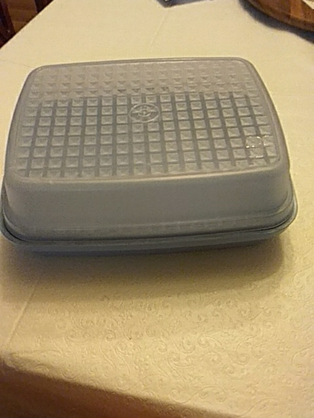 Tupperware Blue And Clear Meat Marinater